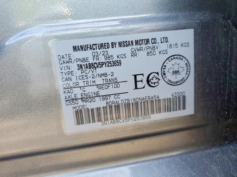 Aukcja sprzedaży 2023 Nissan Sentra, vin: 3N1AB8CV5PY253659, numer aukcji: 53104186