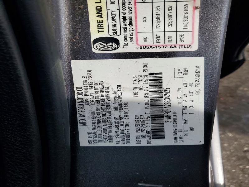 Продаж на аукціоні авто 2011 Ford Fusion, vin: 3FAHP0HA2BR342425, номер лоту: 54853866