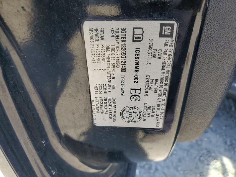 Aukcja sprzedaży 2009 Gmc Sierra, vin: 3GTEK13269G121403, numer aukcji: 52894456
