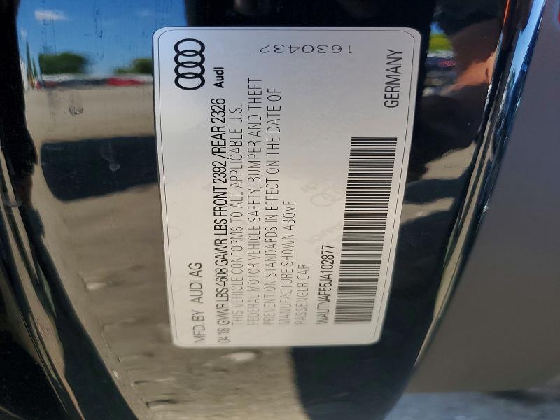 Aukcja sprzedaży 2018 Audi A5, vin: WAUTNAF55JA102877, numer aukcji: 52328796