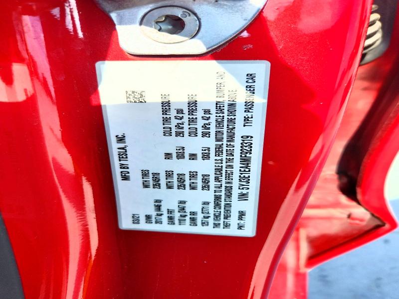 Продажа на аукционе авто 2021 Tesla Model 3, vin: 5YJ3E1EA4MF923319, номер лота: 54870536