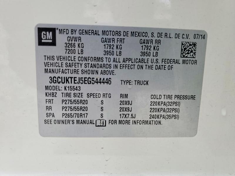 Продаж на аукціоні авто 2014 Chevrolet Silverado, vin: 3GCUKTEJ5EG544446, номер лоту: 52599696