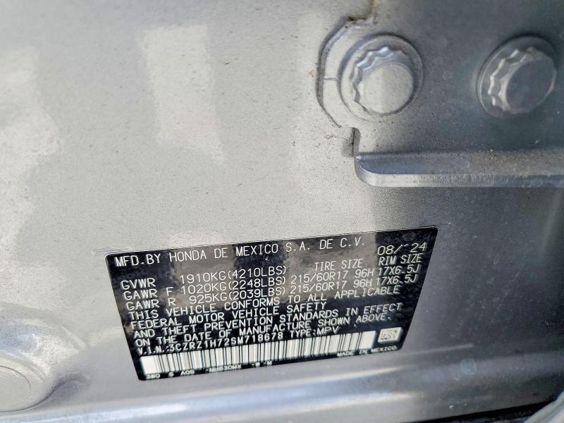 Aukcja sprzedaży 2025 Honda Hr-v, vin: 3CZRZ1H72SM718678, numer aukcji: 54807466