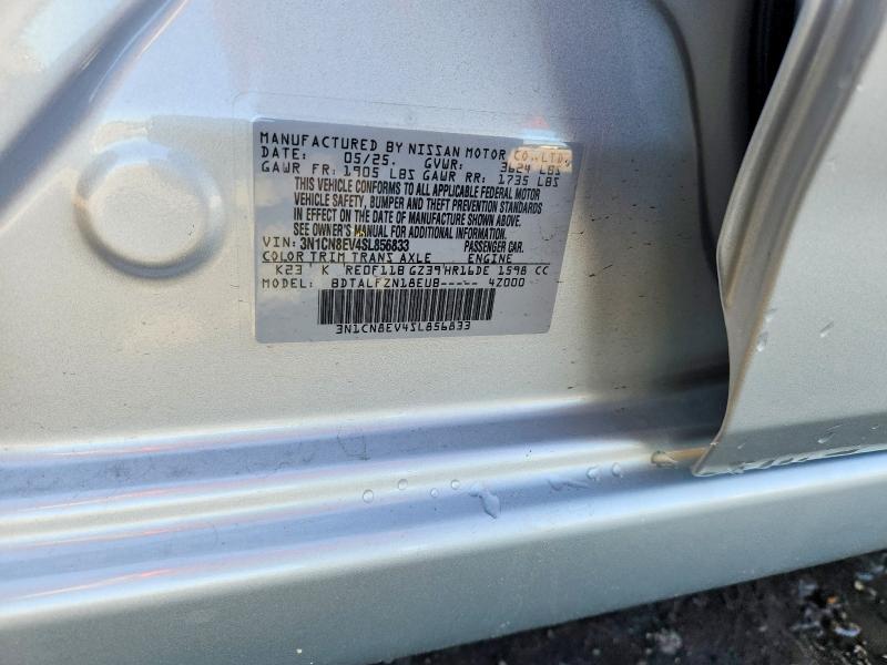 Продаж на аукціоні авто 2025 Nissan Versa, vin: 3N1CN8EV4SL856833, номер лоту: 52882706