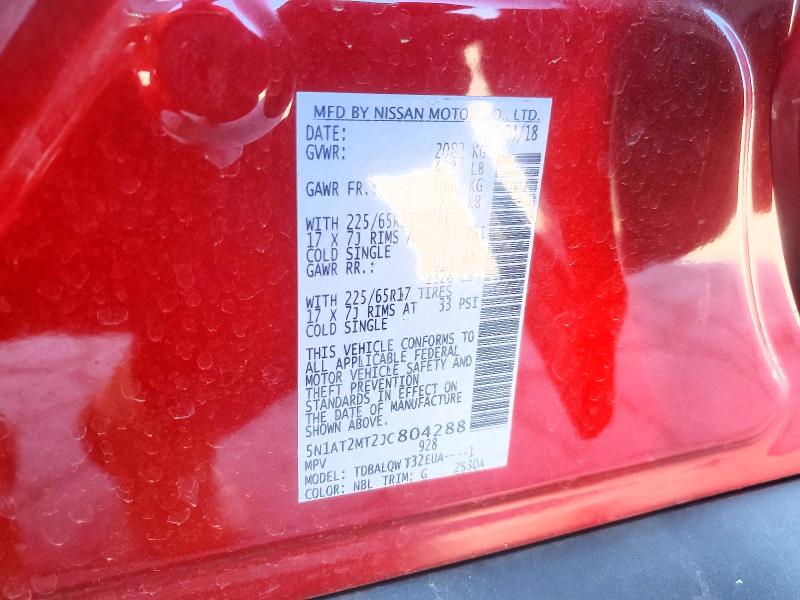 Продажа на аукционе авто 2018 Nissan Rogue, vin: 5N1AT2MT2JC804288, номер лота: 53369746