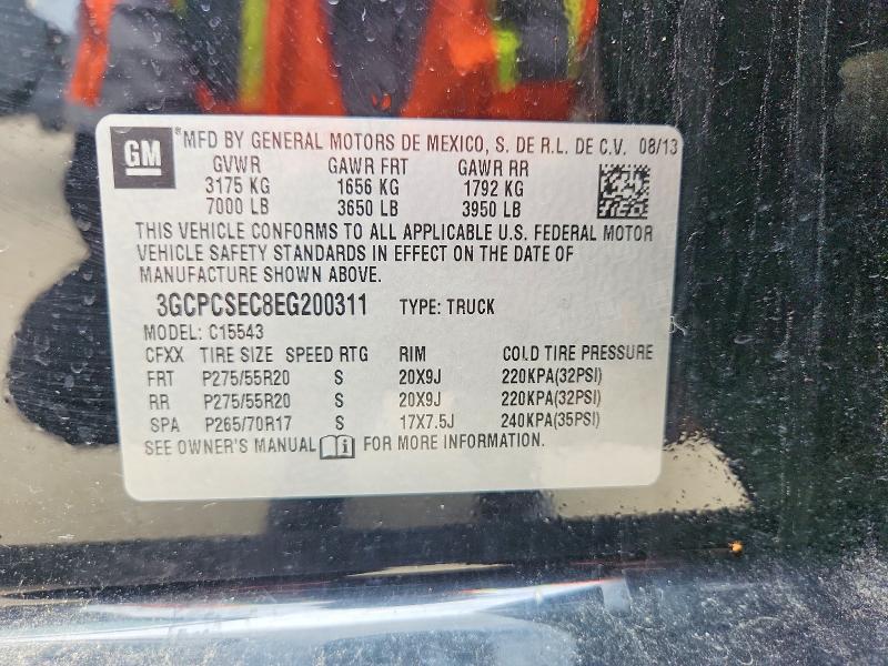Продажа на аукционе авто 2014 Chevrolet Silverado, vin: 3GCPCSEC8EG200311, номер лота: 55000616
