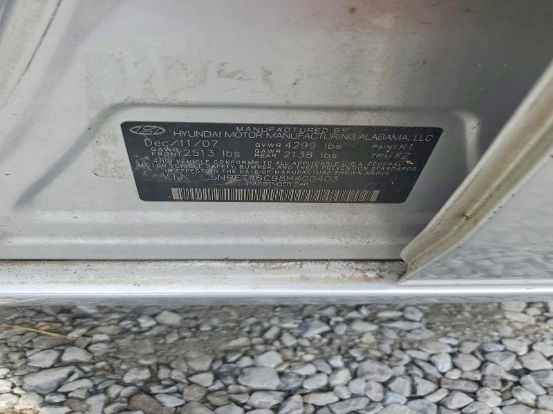 Aukcja sprzedaży 2008 Hyundai Sonata, vin: 5NPET46C98H400403, numer aukcji: 54715576