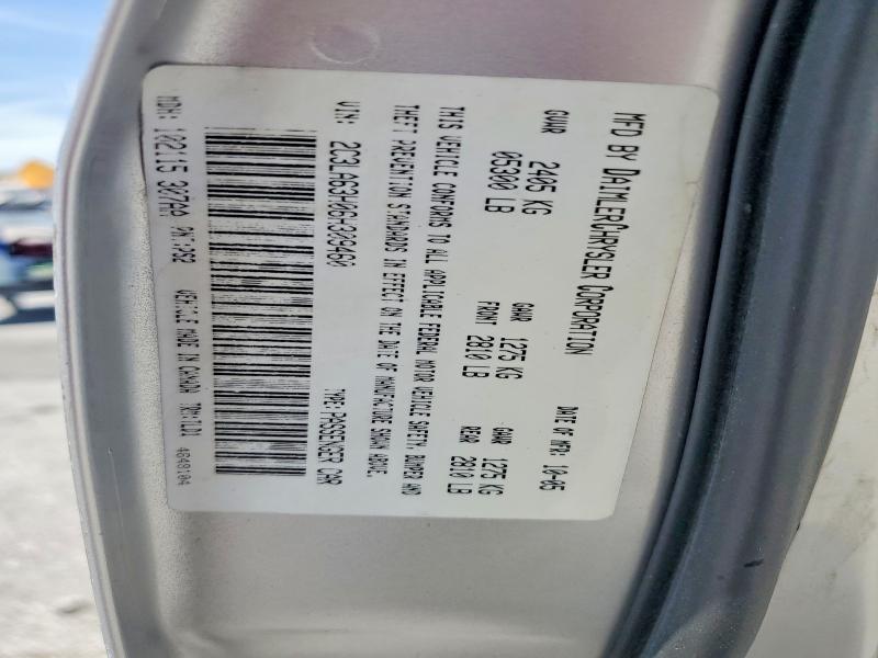 52579446 :رقم المزاد ، 2C3LA63H06H309460 vin ، 2006 Chrysler 300c مزاد بيع