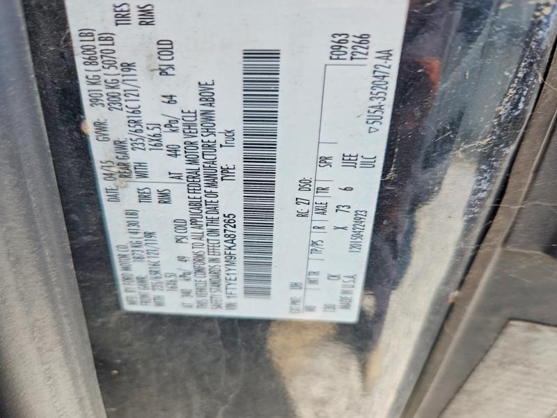 Продажа на аукционе авто 2015 Ford Transit, vin: 1FTYE1YM9FKA87265, номер лота: 53301336