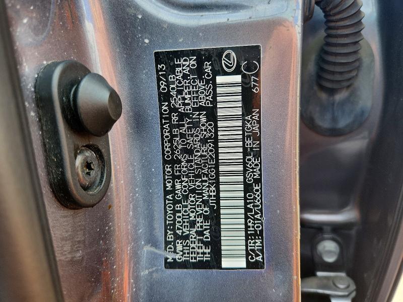 54165836 :رقم المزاد ، JTHBK1GG1E2091320 vin ، 2014 Lexus Es مزاد بيع