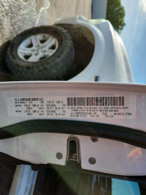 50667566 :رقم المزاد ، 1C6RR7NT2ES331464 vin ، 2014 Ram 1500 مزاد بيع