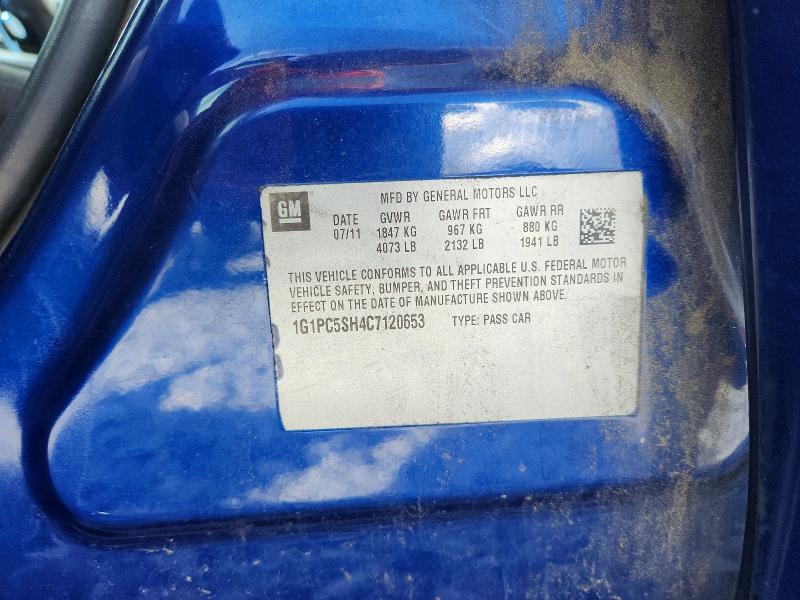 Aukcja sprzedaży 2012 Chevrolet Cruze, vin: 1G1PC5SH4C7120653, numer aukcji: 52406566