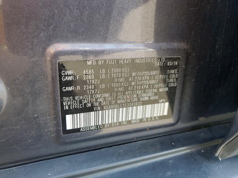 Продаж на аукціоні авто 2014 Subaru Outback, vin: 4S4BRBLC1E3303032, номер лоту: 52457506
