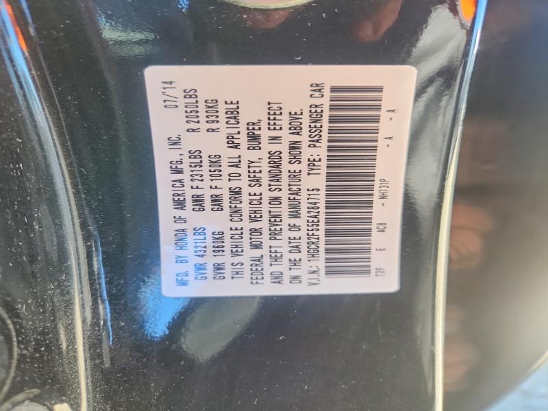 53578596 :رقم المزاد ، 1HGCR2F55EA284715 vin ، 2014 Honda Accord مزاد بيع