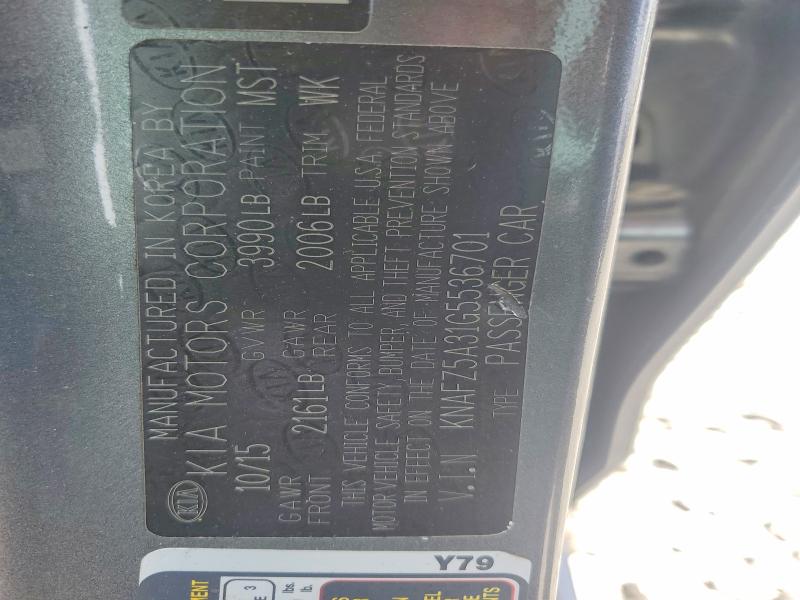 Продаж на аукціоні авто 2016 Kia Forte, vin: KNAFZ5A31G5536701, номер лоту: 52144766