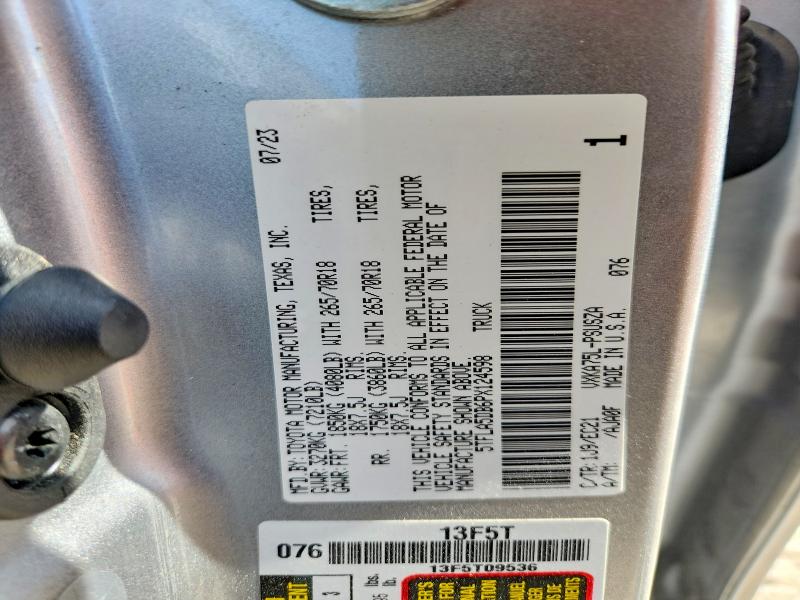 Aukcja sprzedaży 2023 Toyota Tundra, vin: 5TFLA5DB6PX124598, numer aukcji: 52686776