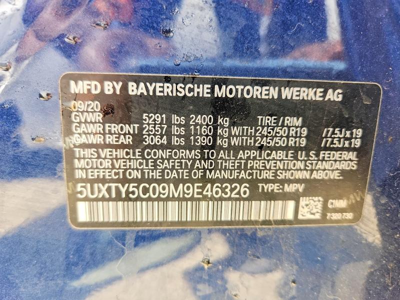 Продажа на аукционе авто 2021 Bmw X3, vin: 5UXTY5C09M9E46326, номер лота: 50226176