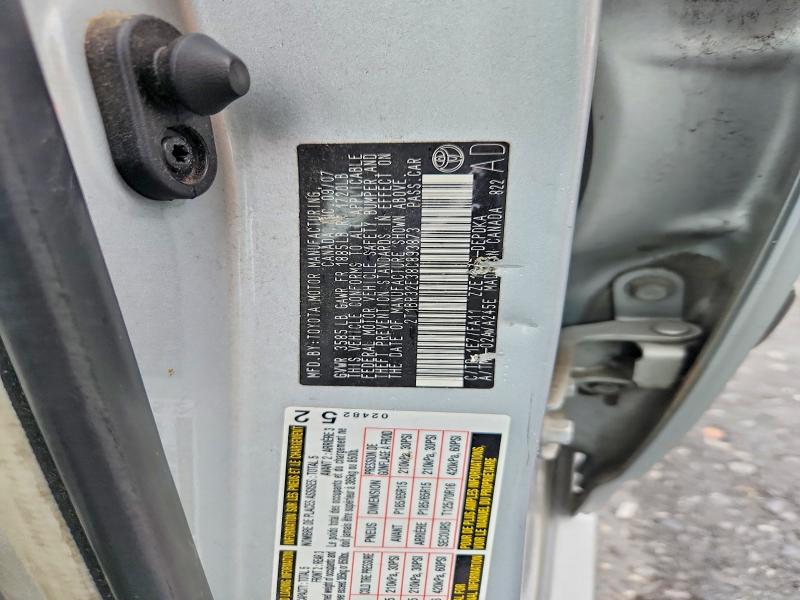 55056016 :رقم المزاد ، 2T1BR32E38C893873 vin ، 2008 Toyota Corolla مزاد بيع
