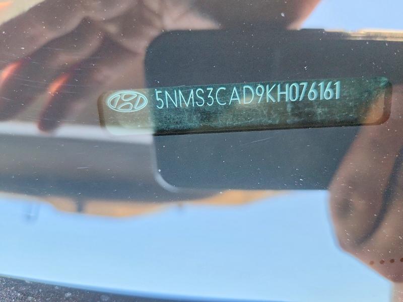 Продаж на аукціоні авто 2019 Hyundai Santa Fe, vin: 5NMS3CAD9KH076161, номер лоту: 55426336