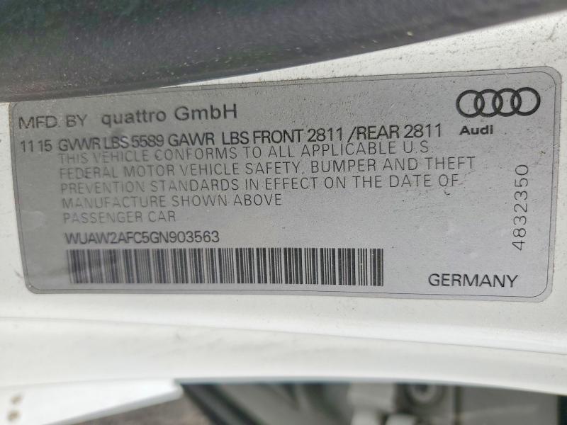 Aukcja sprzedaży 2016 Audi Rs7, vin: WUAW2AFC5GN903563, numer aukcji: 52969586