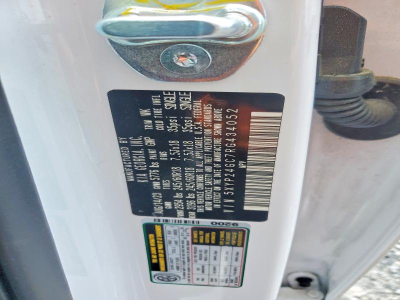 Aukcja sprzedaży 2024 Kia Telluride, vin: 5XYP24GC7RG434052, numer aukcji: 54801896