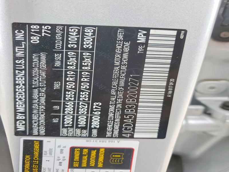 Aukcja sprzedaży 2018 Mercedes-benz Gle, vin: 4JGDA5JB3JB200271, numer aukcji: 52718986