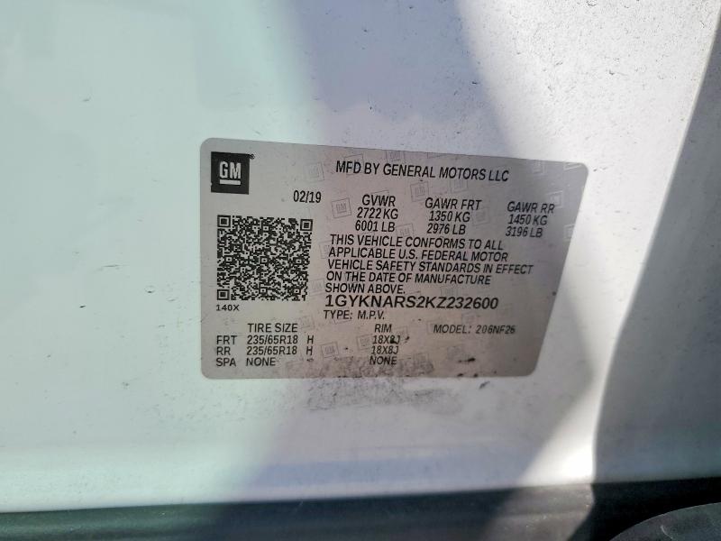 Продажа на аукционе авто 2019 Cadillac Xt5, vin: 1GYKNARS2KZ232600, номер лота: 53294086