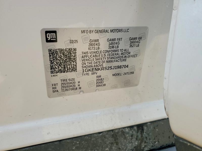 Aukcja sprzedaży 2025 Gmc Acadia, vin: 1GKENKRS2SJ198704, numer aukcji: 51986156