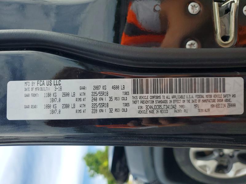 Продажа на аукционе авто 2018 Jeep Compass, vin: 3C4NJDCB5JT341342, номер лота: 54630996