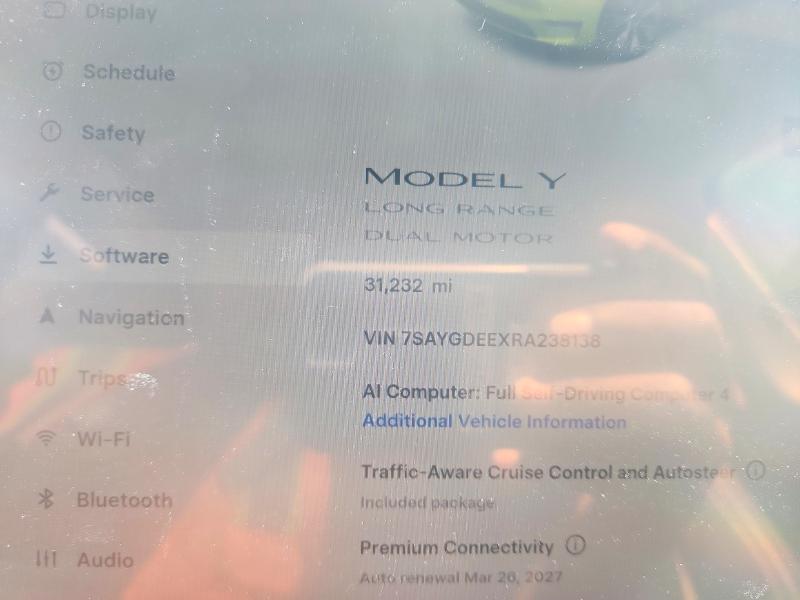 2024 Tesla Model Y მანქანა იყიდება აუქციონზე, vin: 7SAYGDEEXRA238138, აუქციონის ნომერი: 52505836
