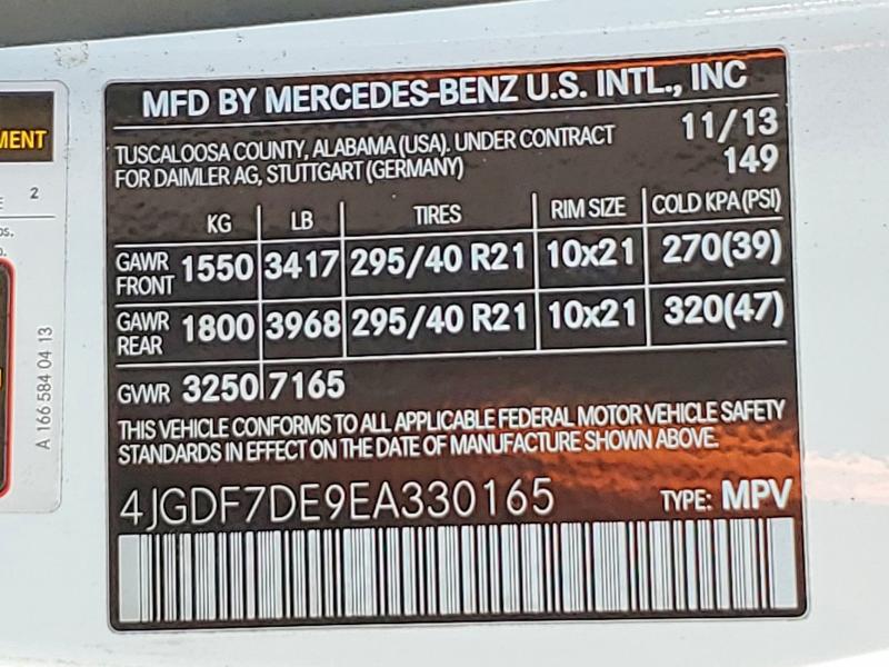 Продаж на аукціоні авто 2014 Mercedes-benz Gl, vin: 4JGDF7DE9EA330165, номер лоту: 52585816