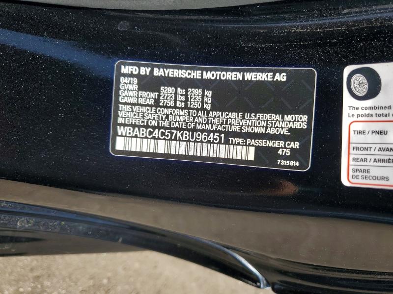 2019 Bmw M850xi მანქანა იყიდება აუქციონზე, vin: WBABC4C57KBU96451, აუქციონის ნომერი: 53242636