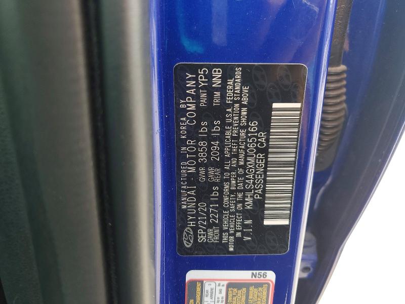 Aukcja sprzedaży 2021 Hyundai Elantra, vin: KMHLS4AGXMU065166, numer aukcji: 52066556