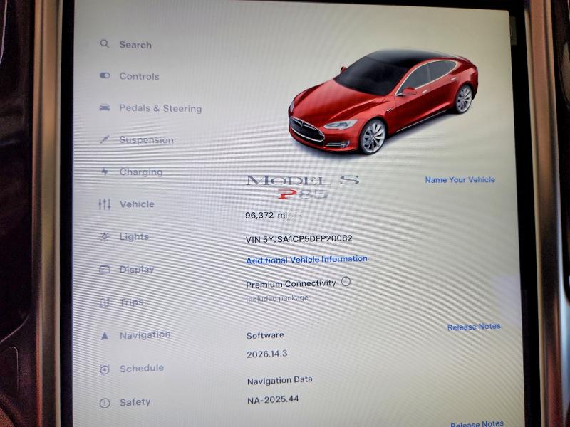 Aukcja sprzedaży 2013 Tesla Model S, vin: 5YJSA1CP5DFP20082, numer aukcji: 54599756