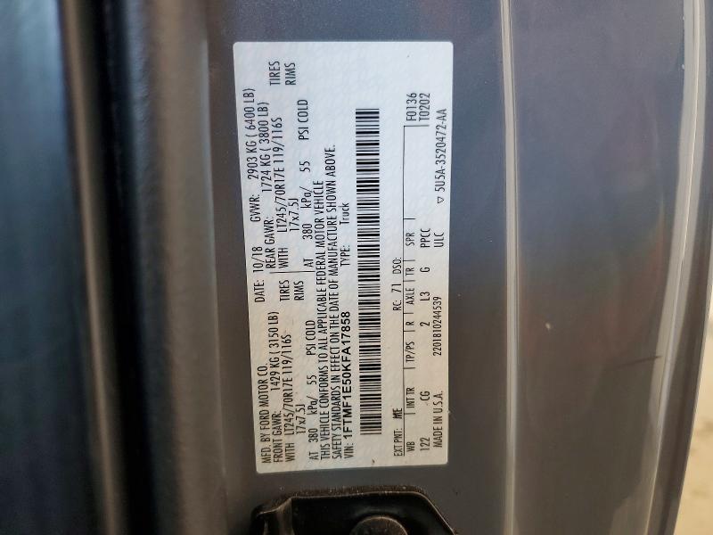 Продаж на аукціоні авто 2019 Ford F150, vin: 1FTMF1E50KFA17858, номер лоту: 53420366