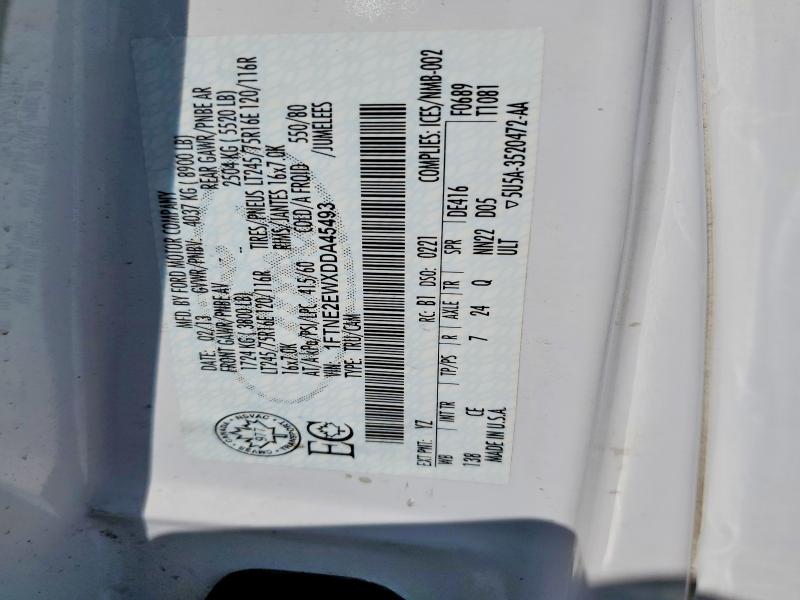 Продаж на аукціоні авто 2013 Ford Econoline, vin: 1FTNE2EWXDDA45493, номер лоту: 54804616