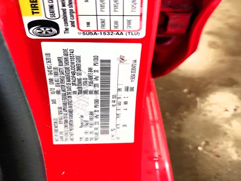 Aukcja sprzedaży 2013 Ford Fiesta, vin: 3FADP4BJ3DM155743, numer aukcji: 52224886