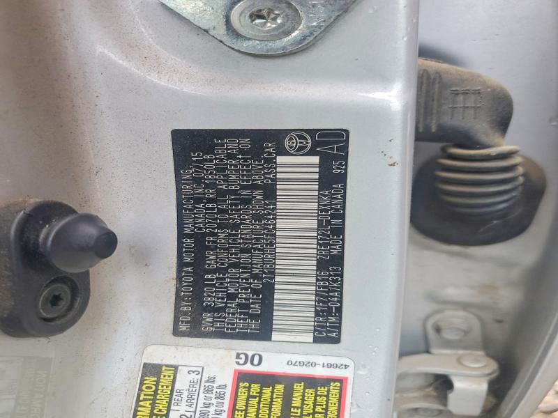 2015 Toyota Corolla მანქანა იყიდება აუქციონზე, vin: 2T1BURHE5FC464241, აუქციონის ნომერი: 51779066