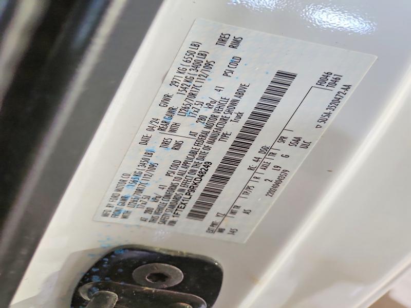 2024 Ford F150 მანქანა იყიდება აუქციონზე, vin: 1FTEX1LP9RKD48249, აუქციონის ნომერი: 49903676