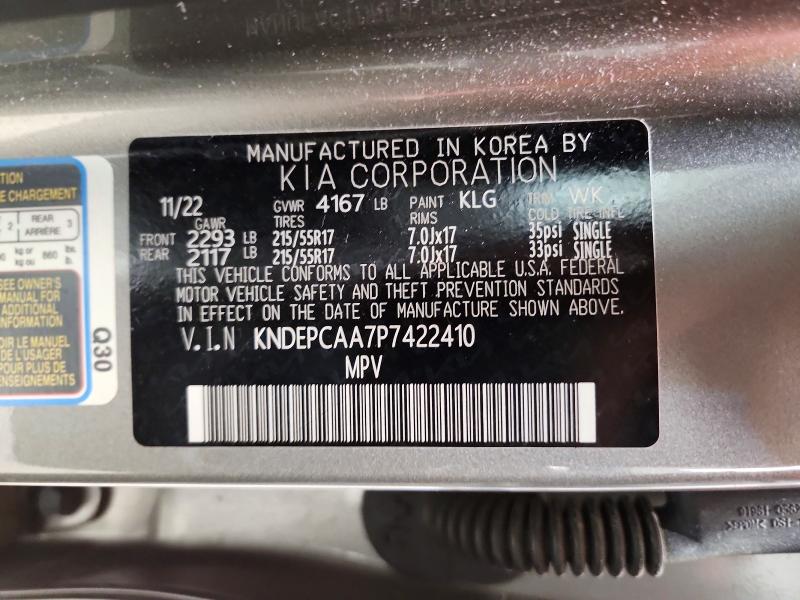 Aukcja sprzedaży 2023 Kia Seltos, vin: KNDEPCAA7P7422410, numer aukcji: 53385086