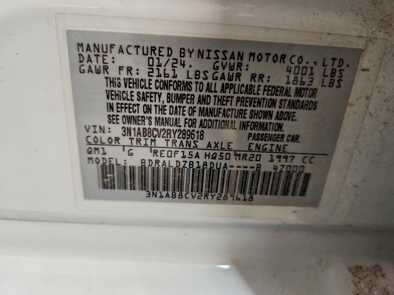 Продаж на аукціоні авто 2024 Nissan Sentra, vin: 3N1AB8CV2RY289618, номер лоту: 52528526