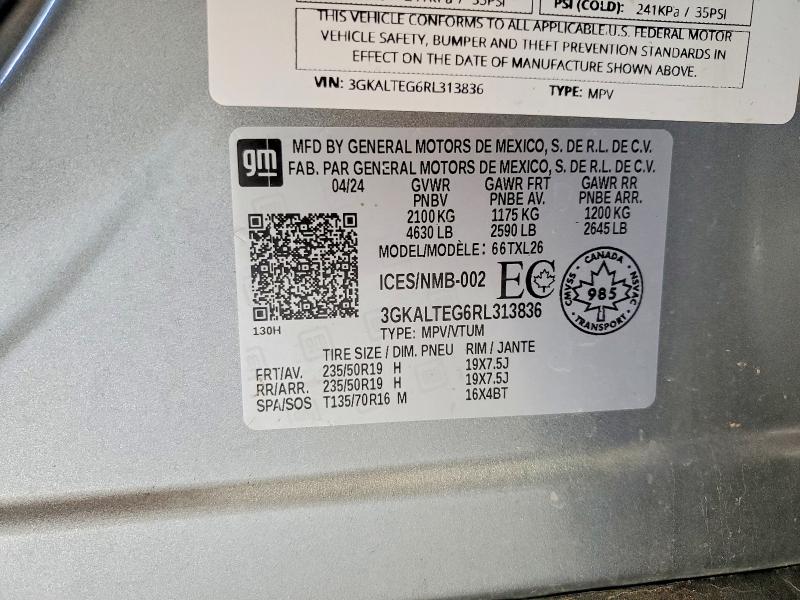 Auction sale of the 2024 Gmc Terrain, vin: 3GKALTEG6RL313836, lot number: 53785516