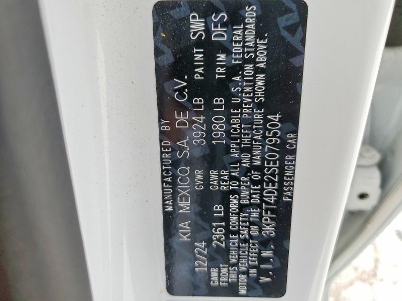 Продажа на аукционе авто 2025 Kia K4, vin: 3KPFT4DE2SE079504, номер лота: 54716516