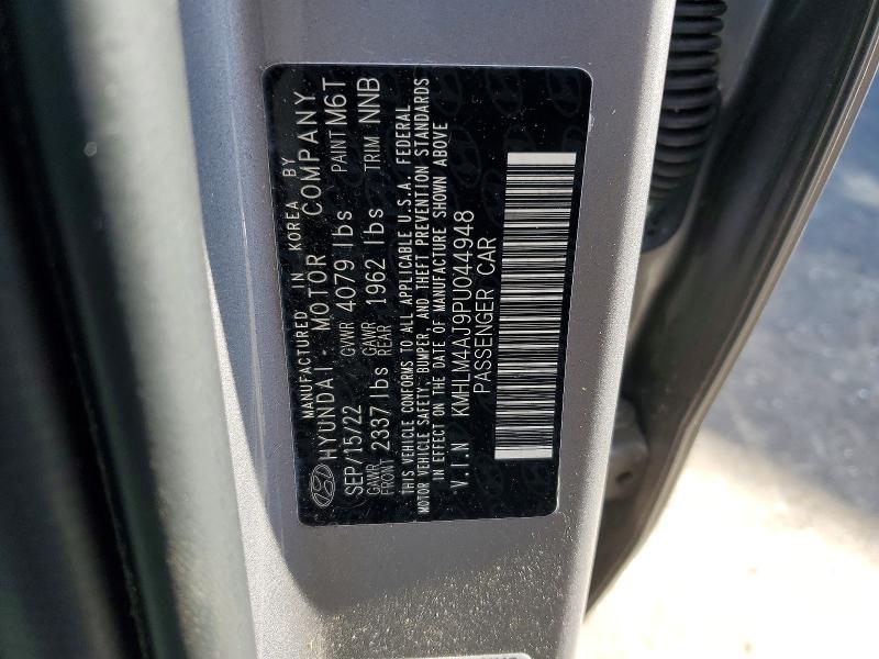 51913006 :رقم المزاد ، KMHLM4AJ9PU044948 vin ، 2023 Hyundai Elantra مزاد بيع