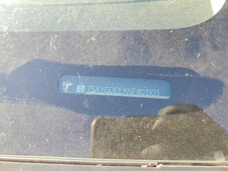 2022 Tesla Model Y მანქანა იყიდება აუქციონზე, vin: 7SAYGDEEXNF403103, აუქციონის ნომერი: 54025756