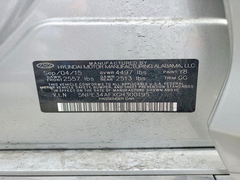 Aukcja sprzedaży 2016 Hyundai Sonata, vin: 5NPE34AFXGH300195, numer aukcji: 51989946