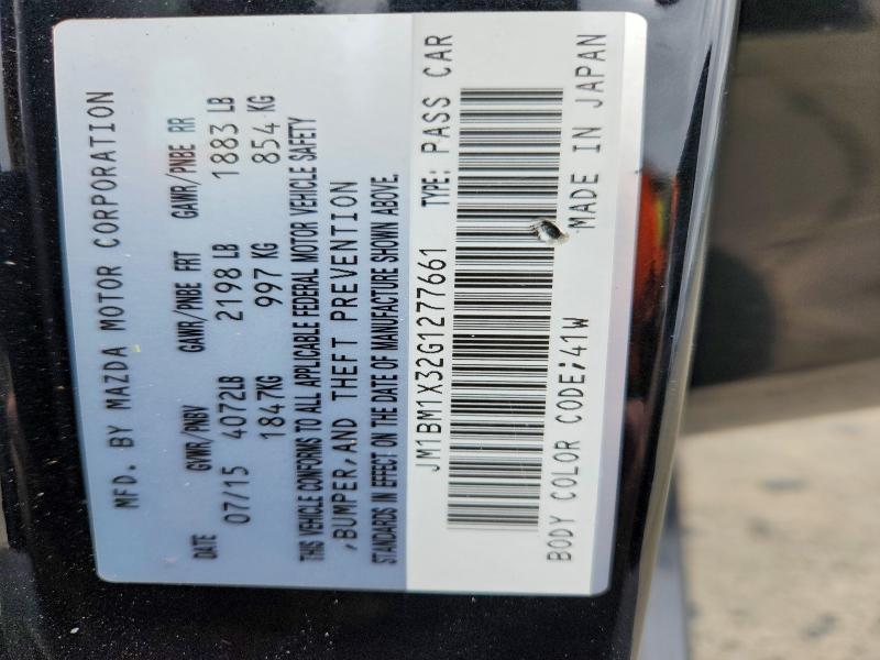 Aukcja sprzedaży 2016 Mazda 3, vin: JM1BM1X32G1277661, numer aukcji: 54241986