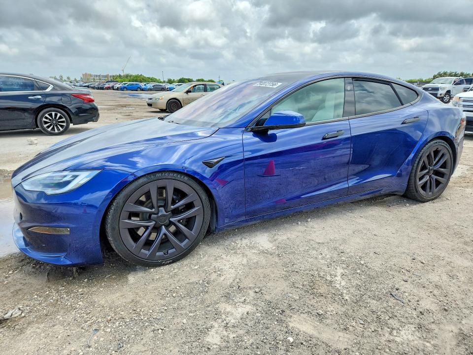 2021 Tesla Model S მანქანა იყიდება აუქციონზე, vin: 5YJSA1E63MF446790, აუქციონის ნომერი: 54072756