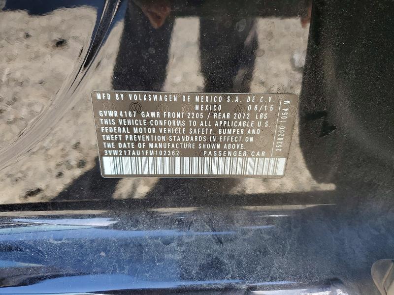 Продаж на аукціоні авто 2015 Volkswagen Golf, vin: 3VW217AU1FM102362, номер лоту: 55347526