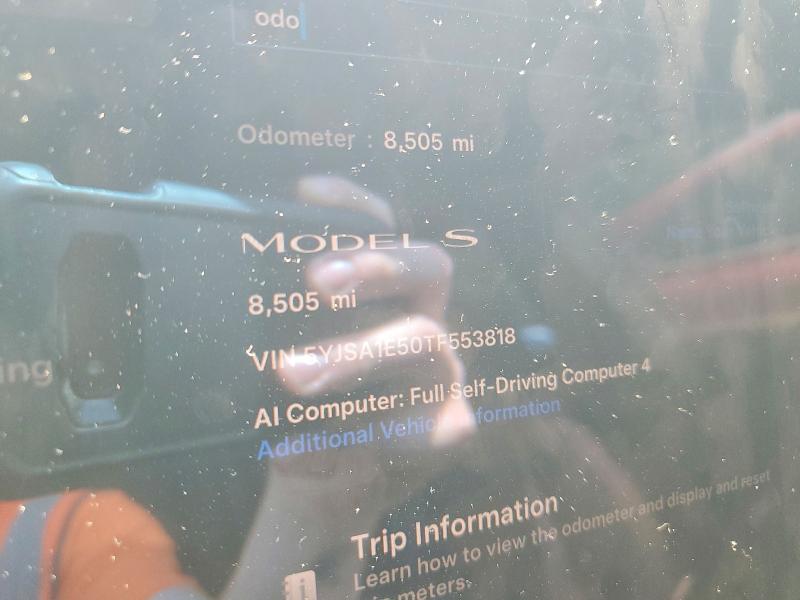 Продажа на аукционе авто 2026 Tesla Model S, vin: 5YJSA1E50TF553818, номер лота: 53606936